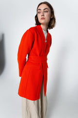 Red kimono jacket