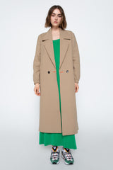 Sand trench style coat