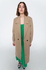 Sand trench style coat