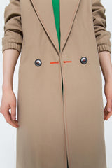 Sand trench style coat