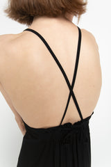 Black halter dress