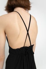 Black halter dress