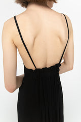 Black halter dress