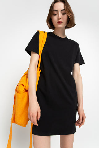 Black T-shirt dress