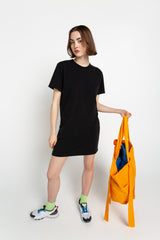 Black T-shirt dress