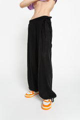 Black relaxed trousers