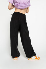 Black relaxed trousers