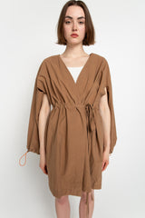 Brown kimono jacket