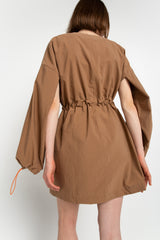 Brown kimono jacket