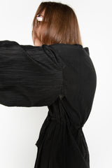 Black kimono coat