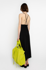 Black halter dress