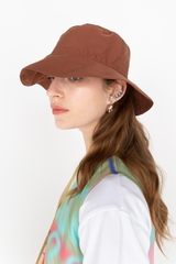 Brown bucket hat