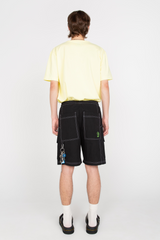 Black cargo shorts