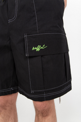 Black cargo shorts