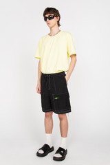 Black cargo shorts