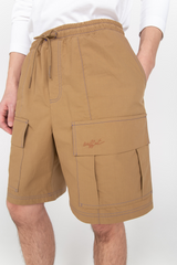 Brown cargo shorts