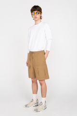 Brown cargo shorts