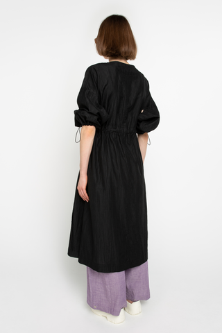 Black kimono coat