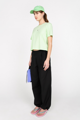 Green cropped T-shirt