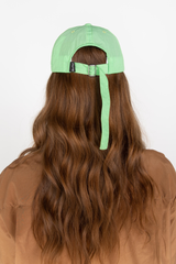 Green nylon dad cap