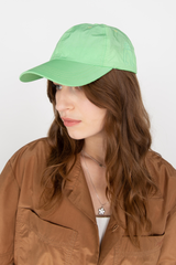 Green nylon dad cap