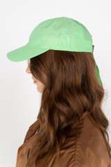 Green nylon dad cap