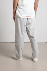 Light grey cotton twill baggy trousers
