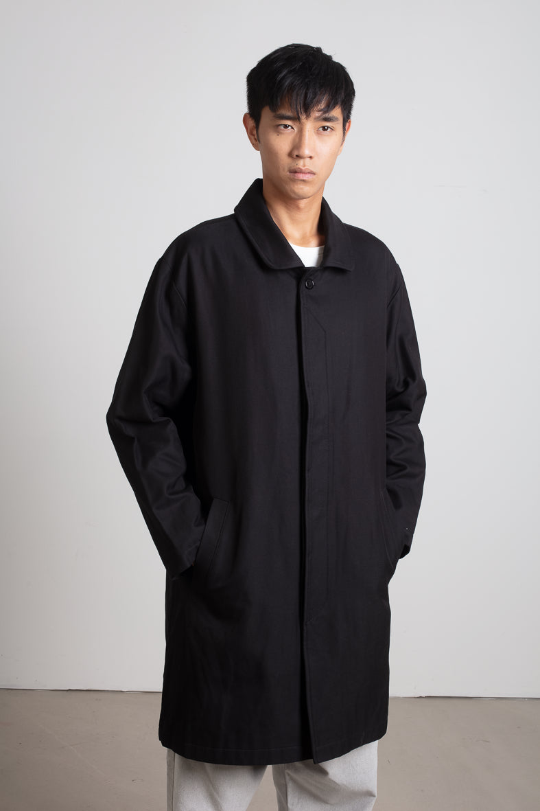 Black cotton coat