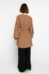 Brown kimono jacket
