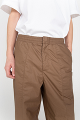 Brown straight leg trousers