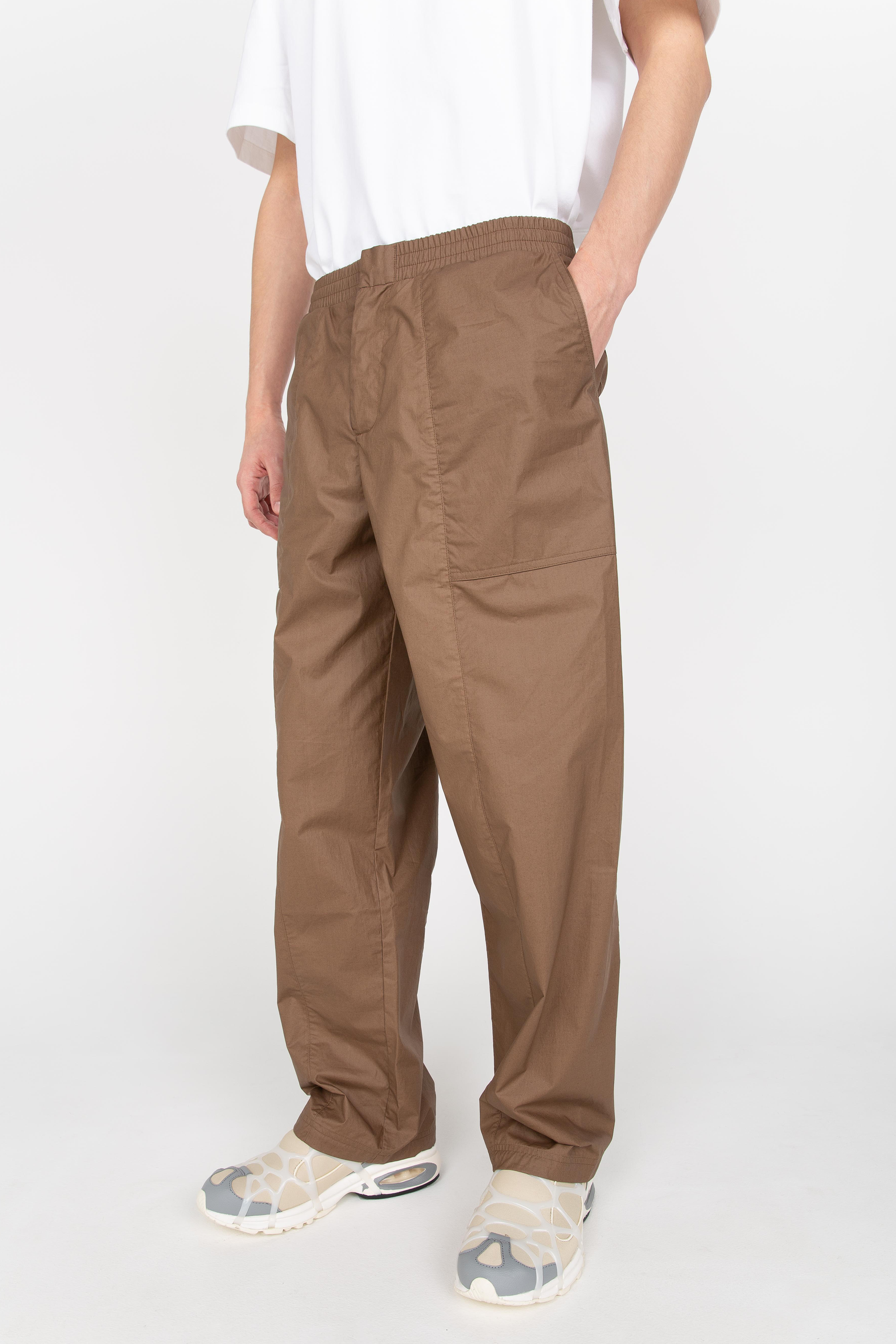Brown straight leg trousers