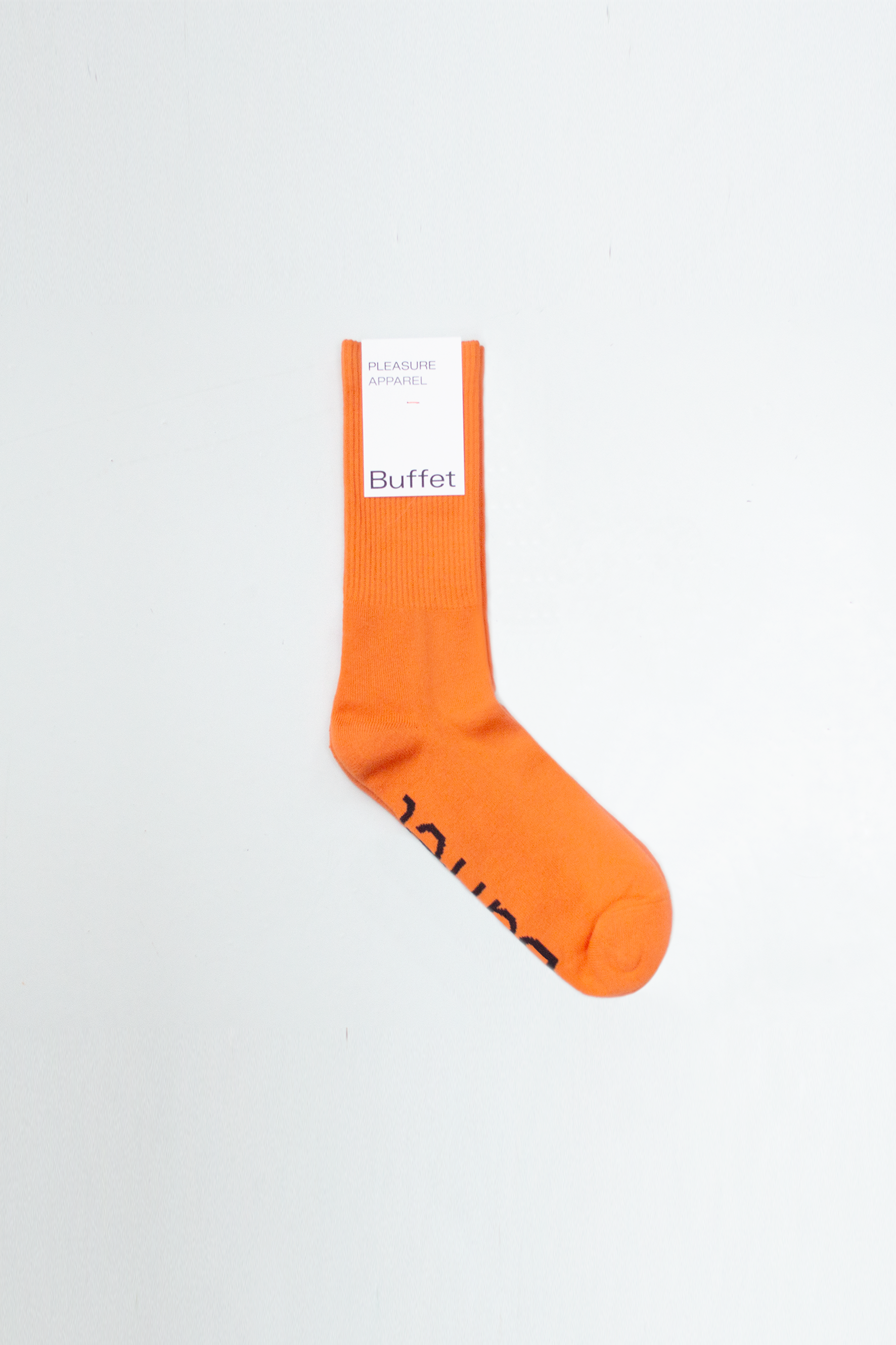 Orange rib socks