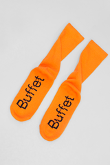 Orange rib socks