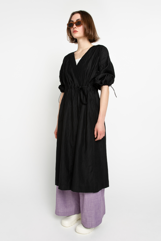 Black kimono coat