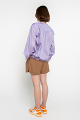 Brown elasticated shorts