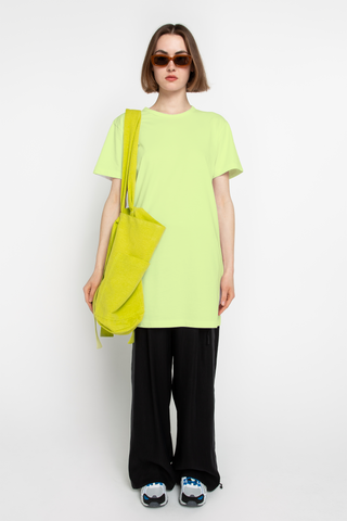 Lime green T-shirt dress