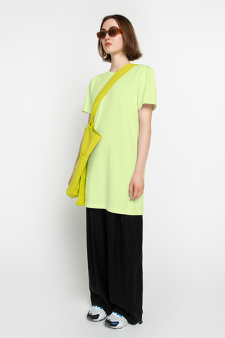 Lime green T-shirt dress