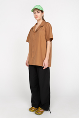 Brown unisex shirt