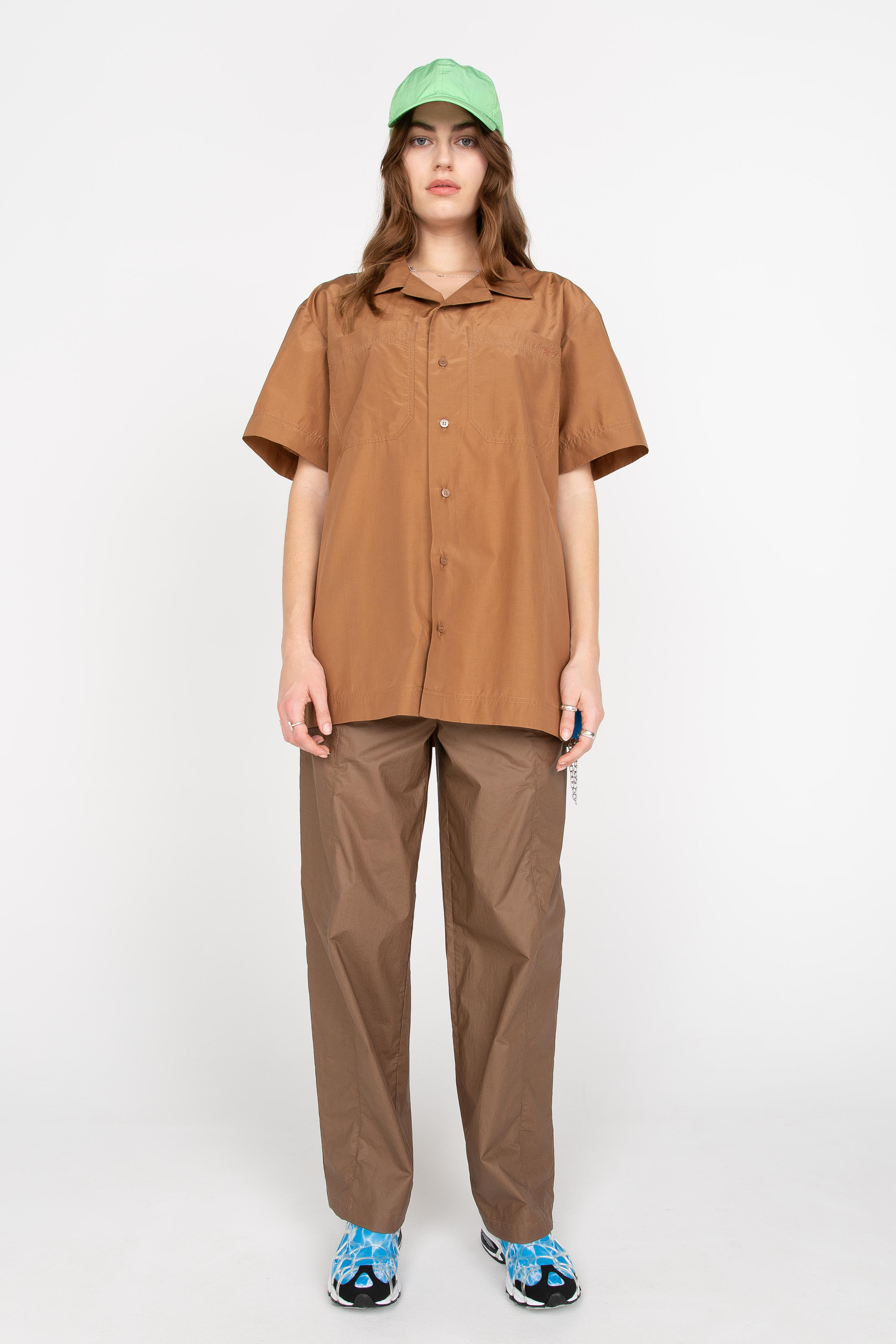 Brown unisex shirt