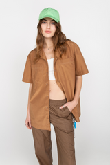 Brown unisex shirt