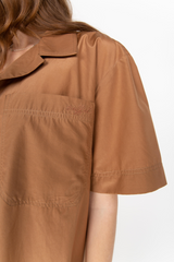 Brown unisex shirt