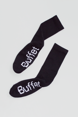 Black rib socks