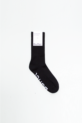 Black rib socks