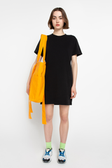 Black T-shirt dress