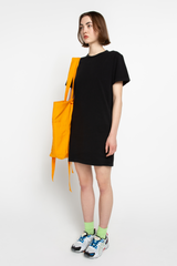 Black T-shirt dress