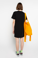 Black T-shirt dress