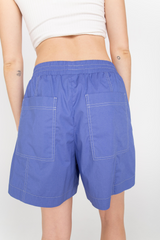 Iris blue elasticated shorts